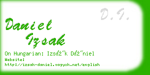 daniel izsak business card
